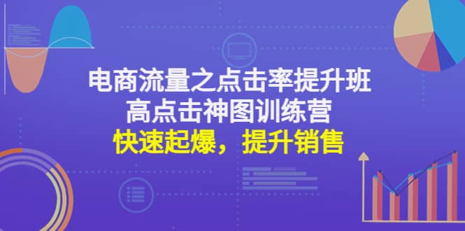 电商流量之点击率提升班 高点击神图训练营：快速起爆，提升销售