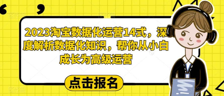 2023淘宝数据化-运营 14式，深度解析数据化知识，帮你从小白成长为高级运营