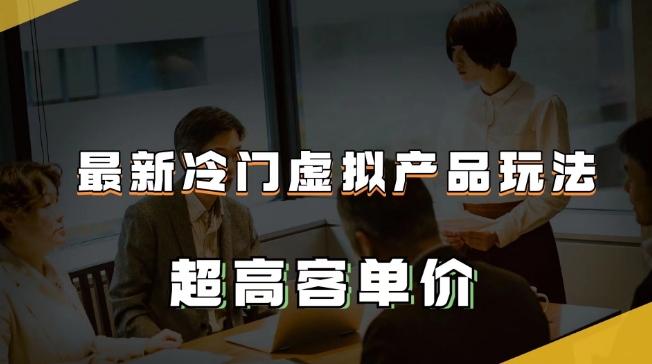 最新冷门虚拟产品玩法，超高客单价，月入2-3万＋，百度引流变现秘籍