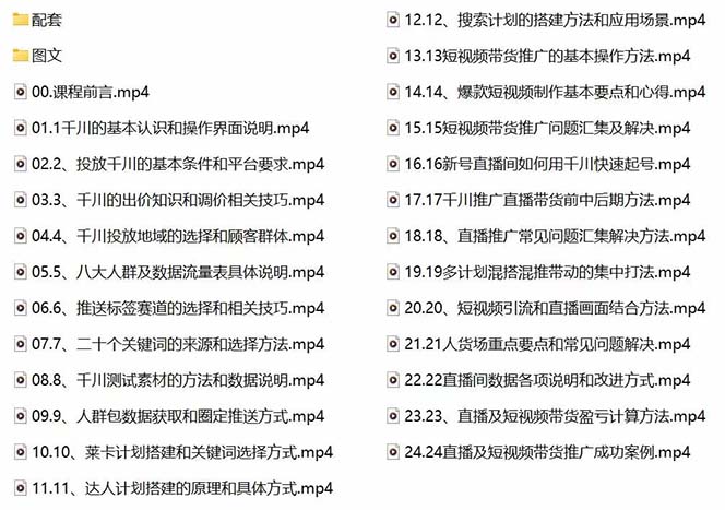 2023巨量千川小白到高手：推广逻辑 计划搭建 搭建思路等(教程+图文+配套)