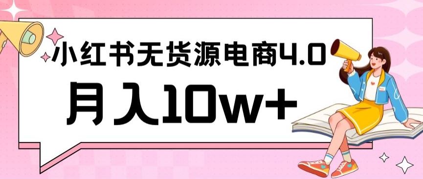 小红书新电商实战，无货源实操从0到1月入10w+联合抖音放大收益【揭秘】_项目