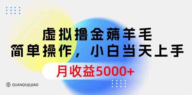 虚拟物品薅羊毛攻略，小白轻松上手，月收益5000+