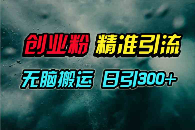 视频号纯搬运引流创业粉教程，日引 300+，稳定变现！