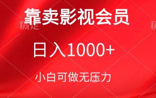 影视会员售卖秘籍，日赚千元+，新手小白也能学【必看】